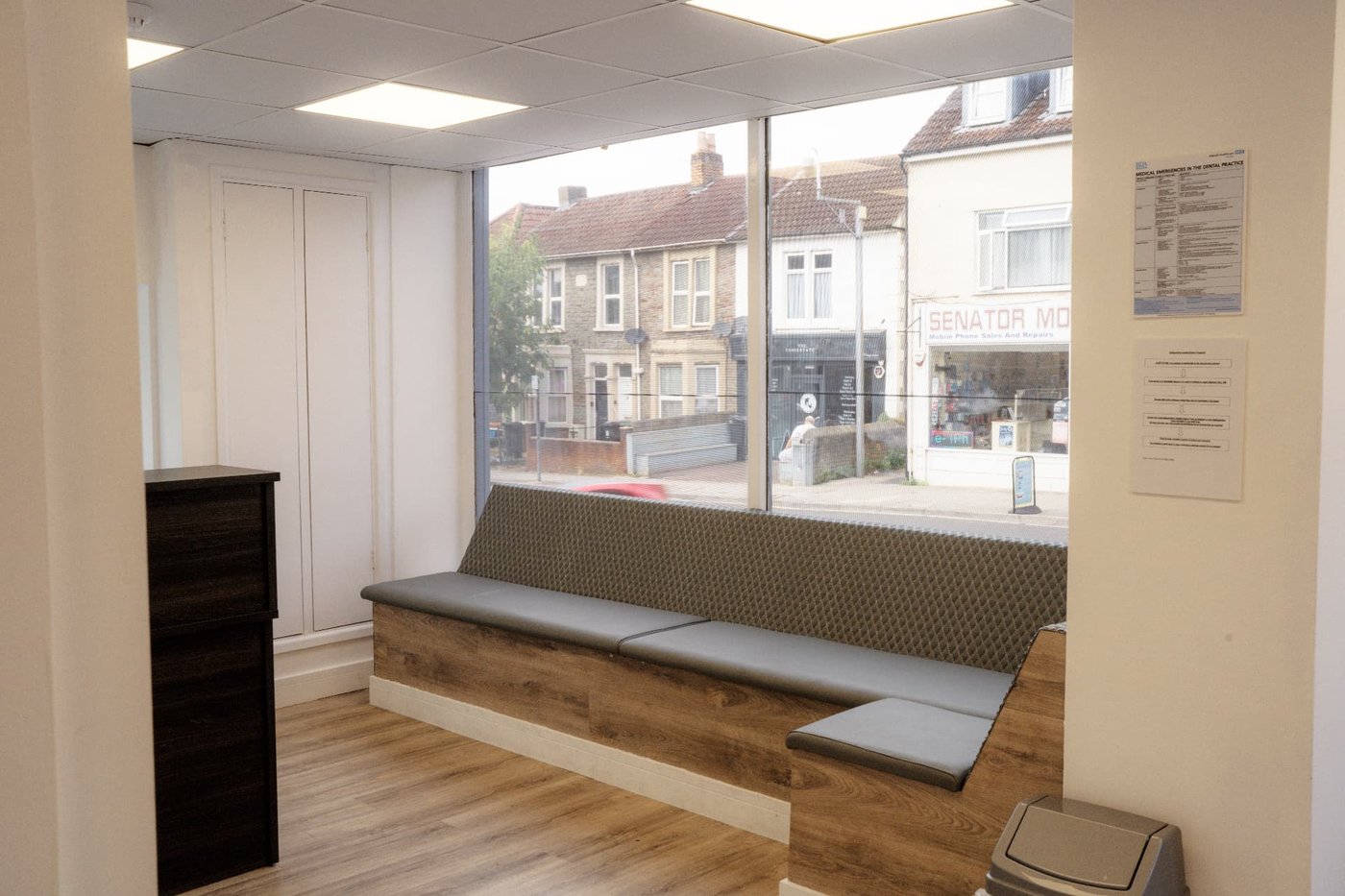Reception at BDSI Clinic, seven minutes from Speedwell